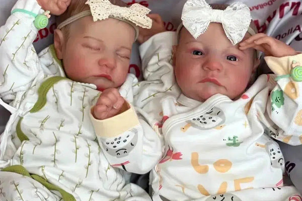 two reborn baby dolls