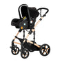 car seat attachment on baby stroller frame