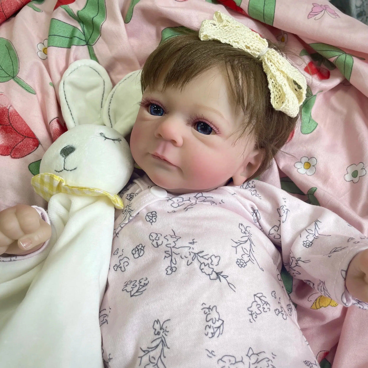 17-18Inch Finished Reborn Dolls Felicia Silicone Vinyl Or Cloth Doll Lifelike Adorable Newborn Girl Best Christmas Gift for Kids-Maternity Miracles - Mom & Baby Gifts