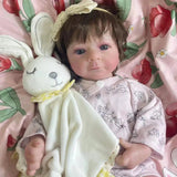 17-18Inch Finished Reborn Dolls Felicia Silicone Vinyl Or Cloth Doll Lifelike Adorable Newborn Girl Best Christmas Gift for Kids-Maternity Miracles - Mom & Baby Gifts