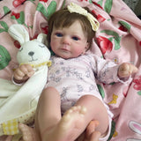 17-18Inch Finished Reborn Dolls Felicia Silicone Vinyl Or Cloth Doll Lifelike Adorable Newborn Girl Best Christmas Gift for Kids-Maternity Miracles - Mom & Baby Gifts