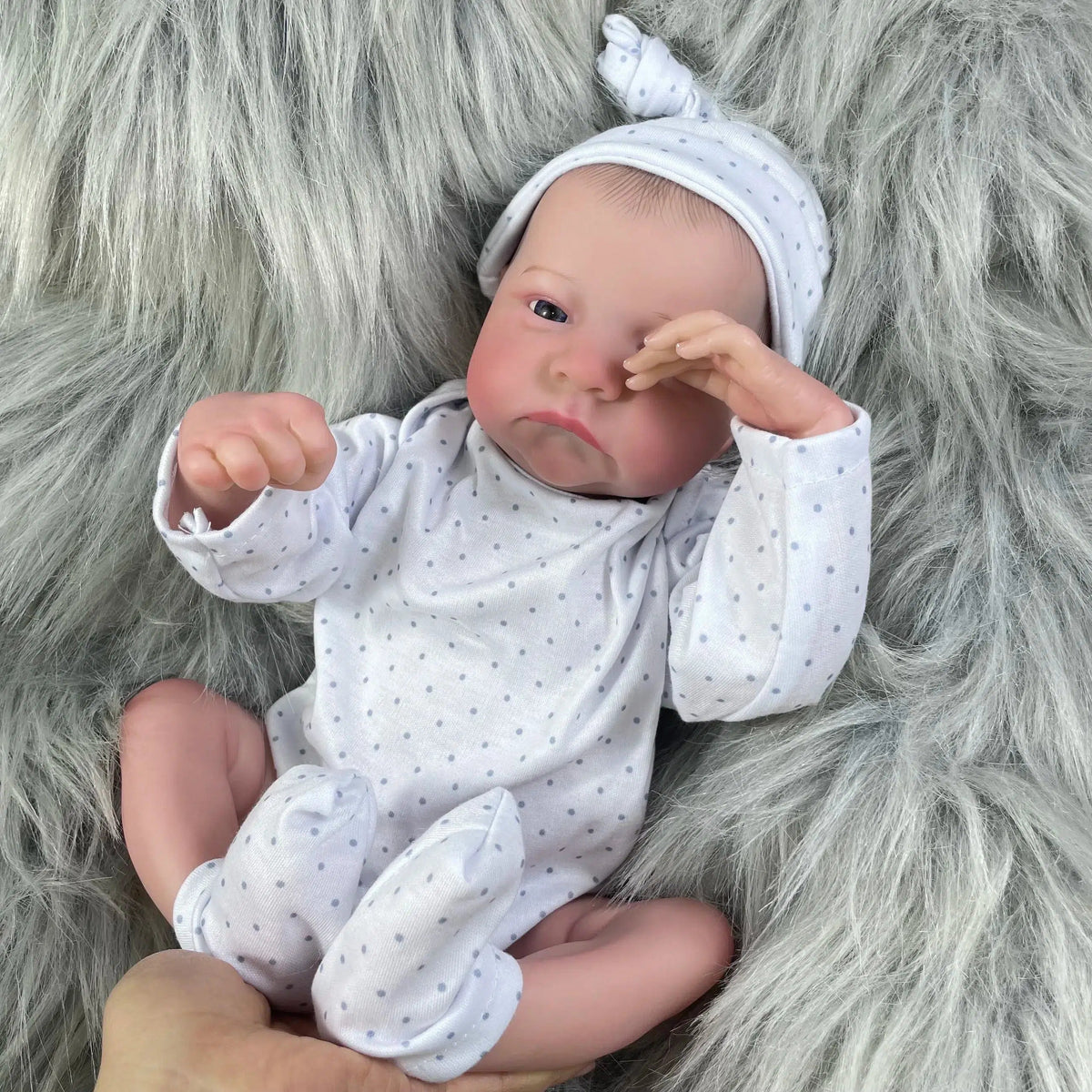 17Inch Levi Awake Full Vinyl Body Waterproof Or Cloth Body Reborn Doll Lifelike 3D Painted Skin Visible Veins Gift Toy-Maternity Miracles - Mom & Baby Gifts