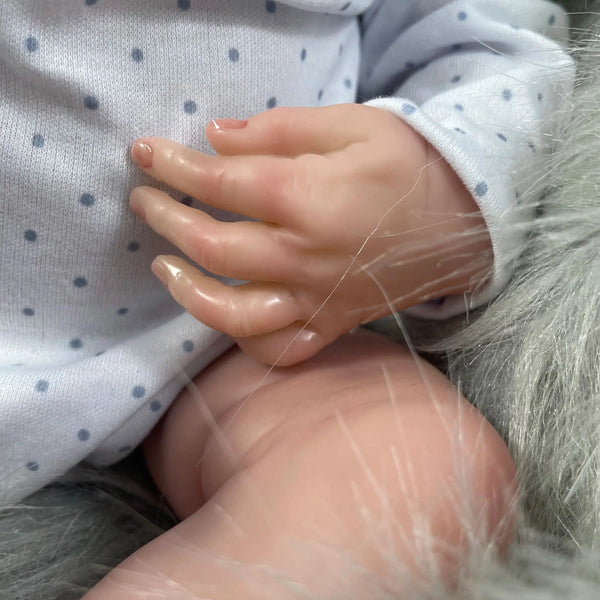 17Inch Levi Awake Full Vinyl Body Waterproof Or Cloth Body Reborn Doll Lifelike 3D Painted Skin Visible Veins Gift Toy-Maternity Miracles - Mom & Baby Gifts