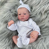 17Inch Levi Awake Full Vinyl Body Waterproof Or Cloth Body Reborn Doll Lifelike 3D Painted Skin Visible Veins Gift Toy-Maternity Miracles - Mom & Baby Gifts