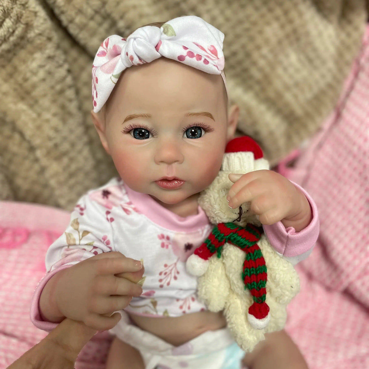 18Inch Lifelike Full Body Silicone Vinyl Girl Raven Washable Reborn Baby Doll With Painted Hair Bebe Reborn Toys Christmas Gift-Maternity Miracles - Mom & Baby Gifts