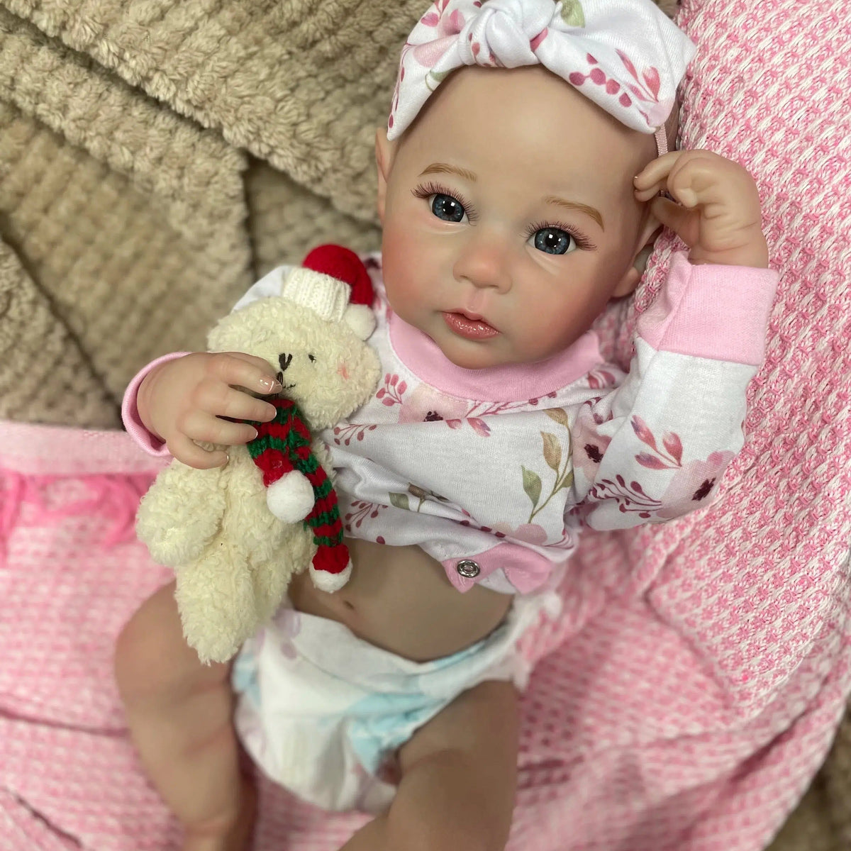 18Inch Lifelike Full Body Silicone Vinyl Girl Raven Washable Reborn Baby Doll With Painted Hair Bebe Reborn Toys Christmas Gift-Maternity Miracles - Mom & Baby Gifts