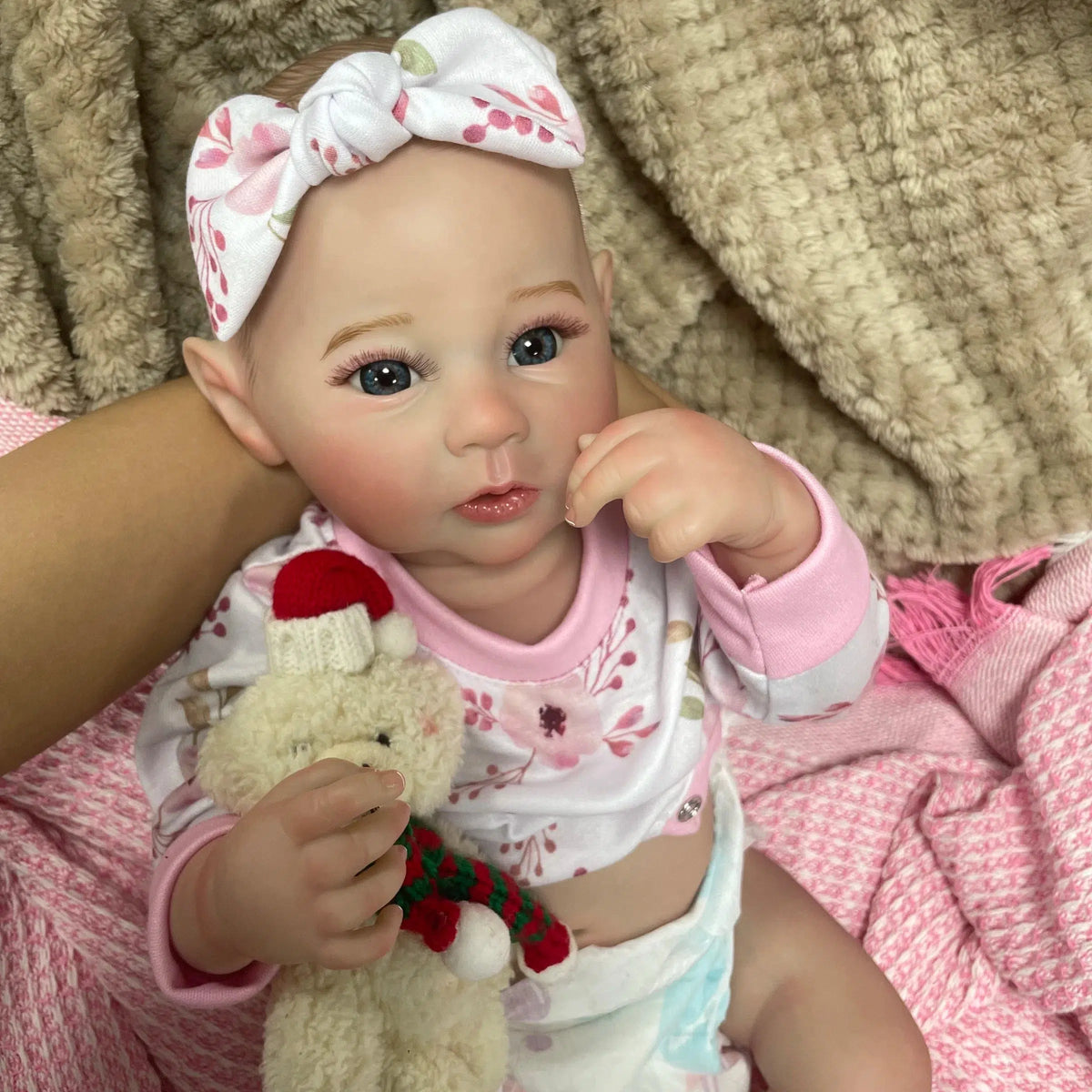 18Inch Lifelike Full Body Silicone Vinyl Girl Raven Washable Reborn Baby Doll With Painted Hair Bebe Reborn Toys Christmas Gift-Maternity Miracles - Mom & Baby Gifts