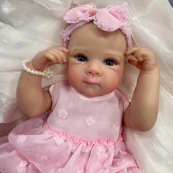 18 Inch Bettie Full Body Soft Silicone Vinyl Girl Reborn Baby Doll With Painted Lifelike Hair Bebe Reborn Toys-Maternity Miracles - Mom & Baby Gifts