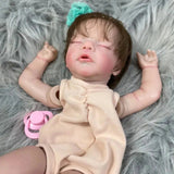 19 Inch Already Painted Reborn Doll Kits Sam With Hair Transplant Lifelike 3D Painted Skin Visible Veins Handmade Mold-Maternity Miracles - Mom & Baby Gifts