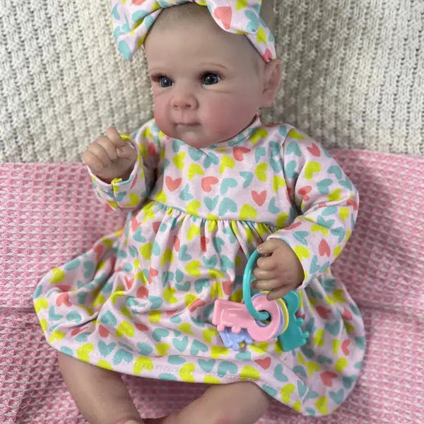 19inch Bettie Reborn Baby Doll Adorable Girl Silicone Vinyl Cloth Body Lifelike Painted Skin Art Collectible Doll Christmas Gift-Maternity Miracles - Mom & Baby Gifts