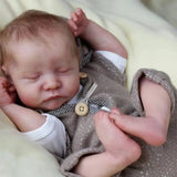 19inch Already Painted Reborn Doll Parts Levi Unassembled Lifelike Baby 3D Painting with Visible Veins Cloth Body Included-Maternity Miracles - Mom & Baby Gifts