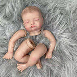 19 inch Painted Vinyl Reborn Doll Kit Rosalie Unassembled Lifelike Baby 3D Painting with Visible Veins Cloth Body Included-Maternity Miracles - Mom & Baby Gifts