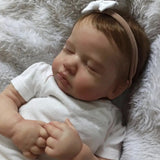 19 Inch LouLou Finished Reborn Baby Dolls Full Vinyl Or Cloth Body Hand-rooted Hair 3D Skin Visible Veins for Girls Gift-Maternity Miracles - Mom & Baby Gifts