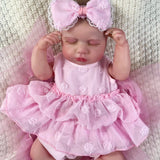 20 Inch Full Body Silicone Vinyl Reborn LouLou Girl Washable Reborn Baby Doll Adorable Bebe Reborn Toys Birthday Christmas Gift-Maternity Miracles - Mom & Baby Gifts