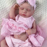 20 Inch Full Body Silicone Vinyl Reborn LouLou Girl Washable Reborn Baby Doll Adorable Bebe Reborn Toys Birthday Christmas Gift-Maternity Miracles - Mom & Baby Gifts