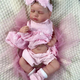 20 Inch Full Body Silicone Vinyl Reborn LouLou Girl Washable Reborn Baby Doll Adorable Bebe Reborn Toys Birthday Christmas Gift-Maternity Miracles - Mom & Baby Gifts