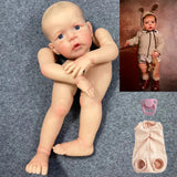 24-25Inch Already Painted Reborn Doll Kit Sandie Large Baby 3D Skin Visible Veins DIY Collectible Art Doll Unassembled Parts Toy-Maternity Miracles - Mom & Baby Gifts