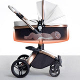 3-In-1 Luxury 360° Rotating Baby Stroller Travel System-Maternity Miracles - Mom & Baby Gifts