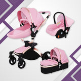 3-in-1 Luxury 360° Rotating Baby Stroller-Maternity Miracles - Mom & Baby Gifts