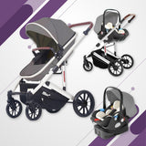 Deluxe 3 in 1 Baby Stroller-Maternity Miracles - Mom & Baby Gifts