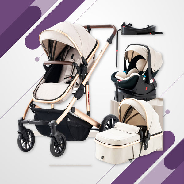 Deluxe 3 in 1 Baby Stroller-Maternity Miracles - Mom & Baby Gifts