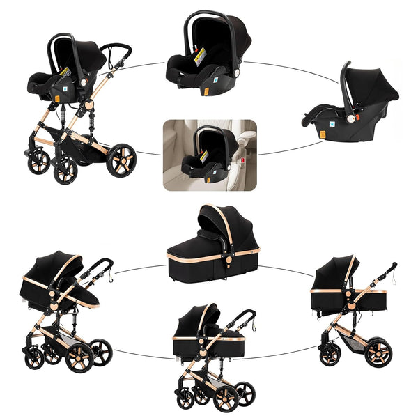 Luxury 3-in-1 Baby Stroller-Maternity Miracles - Mom & Baby Gifts