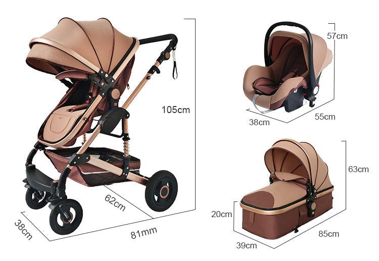 Luxury 3-in-1 Baby Stroller-Maternity Miracles - Mom & Baby Gifts