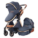  Brilliant Dark Blue 2-in-1 Baby Stroller