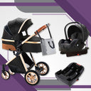  Majestic Black & Gold 3-in-1 Travel System (ISOFIX BASE INCLUDED)