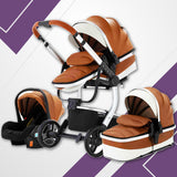 Royal Brown Upgraded Luxury 3-in-1 Baby Stroller-Maternity Miracles - Mom & Baby Gifts