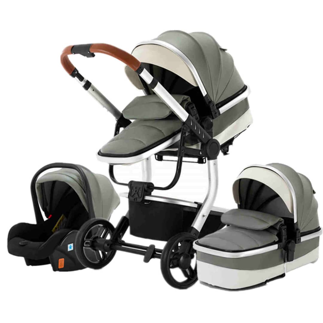 3 in 1 Baby Stroller Upgraded Luxury Travel System For Newborns