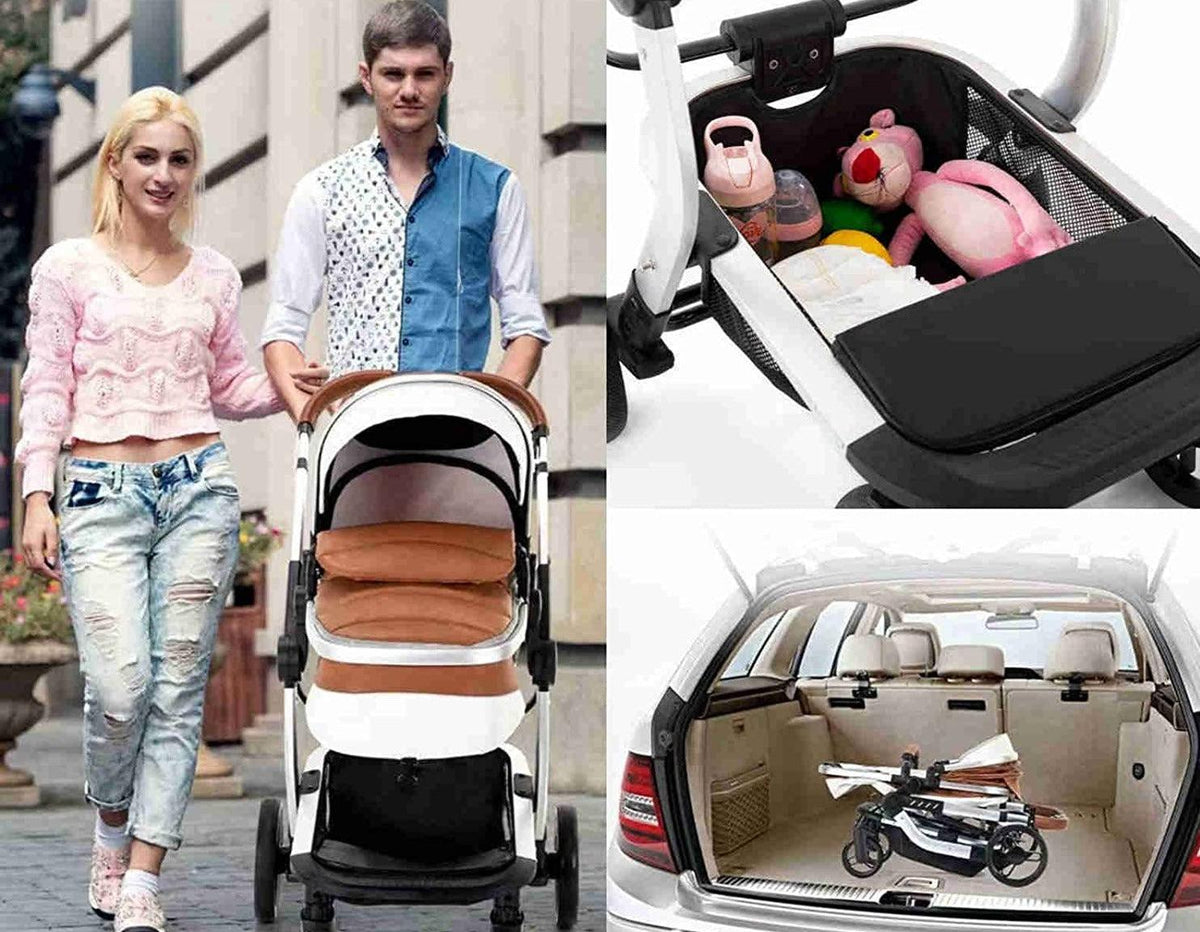 3-in-1 Baby Stroller 2022 Luxury Travel System (Car Seat Base Included)-Maternity Miracles - Mom & Baby Gifts